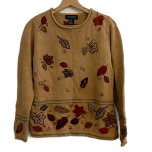 Leaf Patterned Sweater